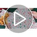 Christmas Wax Paper Sheets - Red, Green & White Variations, 100 Sheets, 11.4 x 11 Inches