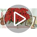 Xmas A-4 Pcs Christmas Cemetery Flowers for Grave Artificial Poinsettias - 48 Stems