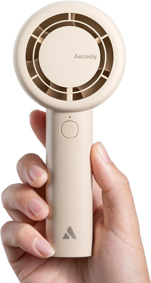 Aecooly Slim Portable Fan - Handheld Turbo Fan for On-the-Go Cooling | Compact Design