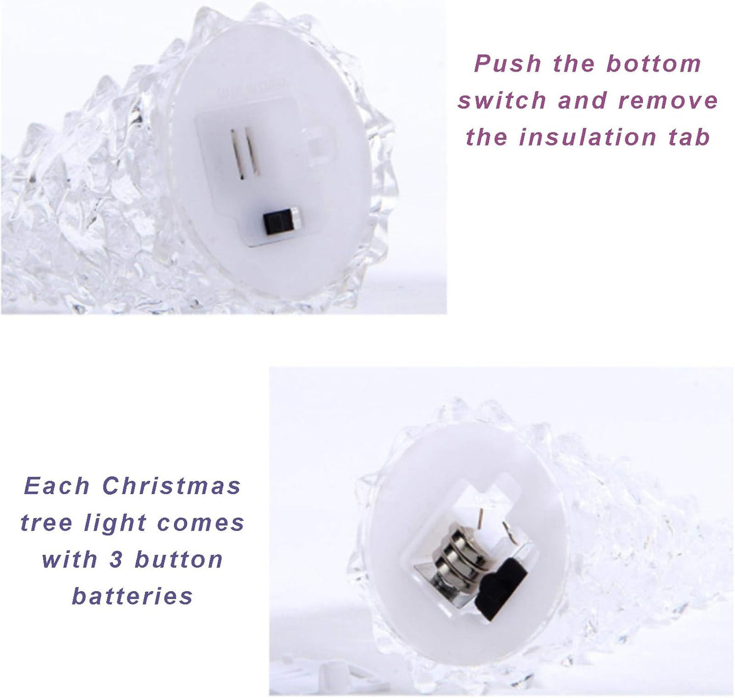 Skiennix Acrylic Christmas Tree Lamp - Enchanted 7-Color Changing Lights | Mini 5 x 2 Inch Decor