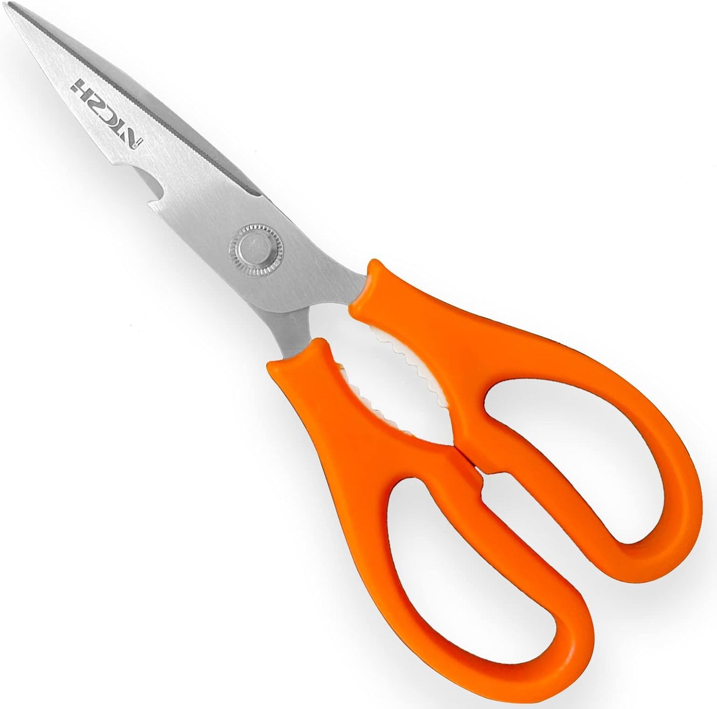Skiennix Kitchen Shears - Multi-Function Heavy Duty Utility Scissors | Food Grade Stainless Steel, Dishwasher Safe, White