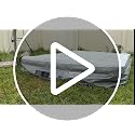 Queen Air Mattress with Built-In Pump - Gray, 77 x 38 Inches, Portable Camping Bed
