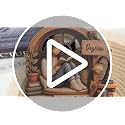 Personalized Girl Who Loves Books Wooden Block - Book Lover Shelf Decor - Book 02