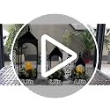 Large Outdoor Floor Lantern Set of 3 - Black Metal Garden Lanterns for Porch & Patio
