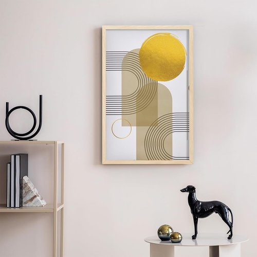 LaVie Home 11x17 Picture Frame - Classic Oak Frame with HD Plexiglas for Vertical/Horizontal Display