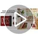 Christmas Kitchen Mats Set of 2 - 17x29" & 17x47" Burlap Backed Non-Slip Rugs