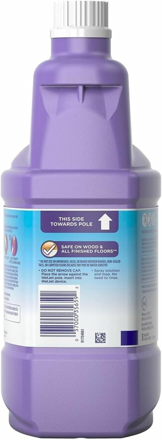 Swiffer WetJet Antibacterial Floor Cleaning Solution - All-Purpose Multi-Surface, Fresh Citrus, 1.25L