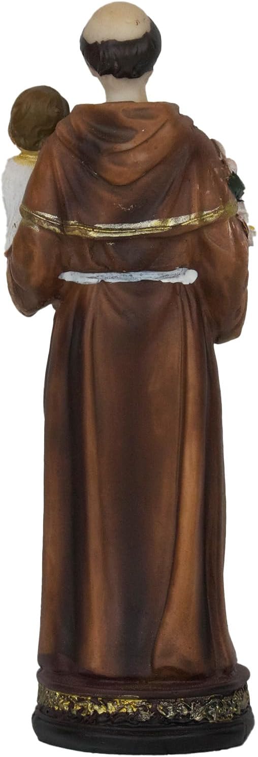 St. Antonio Mini San Antonio De Padua Resin Religious Figure - 5" with Niño Sacerdote