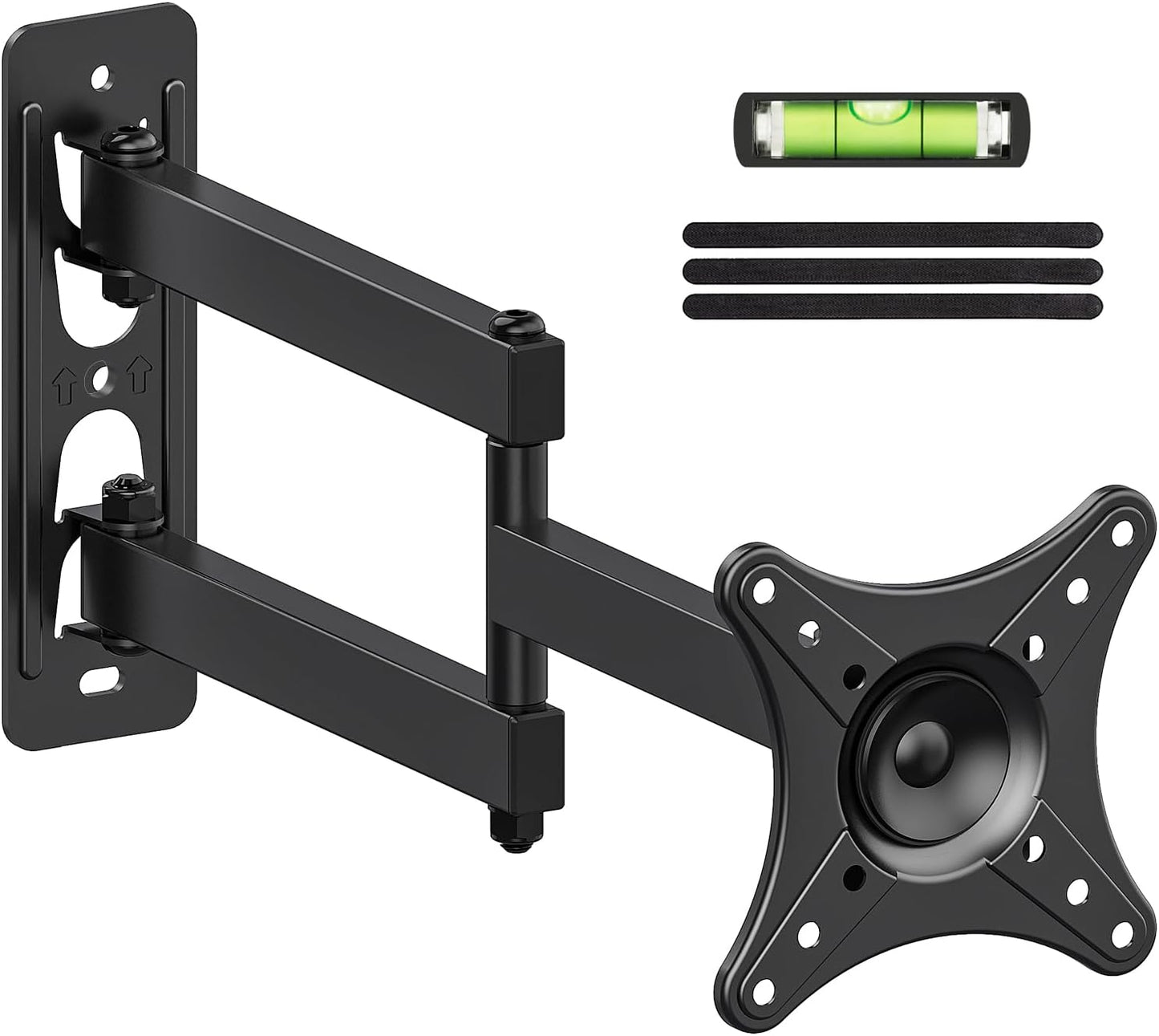 USX MOUNT Full Motion TV Wall Mount - Universal Corner Bracket for 13-32 Inch TVs | Swivel & Tilt, VESA 100x100mm, Up to 33LBS