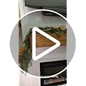 9FT Christmas Norfolk Pine Garland with 20 LED Lights - Real Touch Greenery, Battery Powered