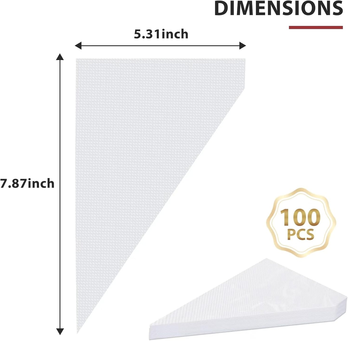 Skiennix 100pcs Disposable Mini Piping Bags - 8 Inch Pastry Bags for Cream Frosting & Icing