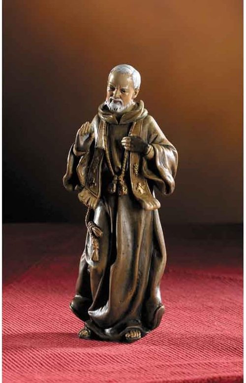Avalon Gallery Bellavista Mini Saints Statues - 4-Inch Saint Pio Figurine in Gift Box