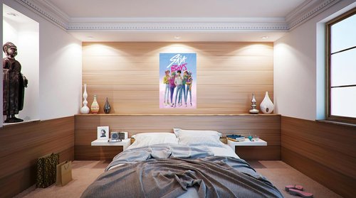 Huntrix K-Pop Demon Hunters Poster Set - 2 Unframed Movie Posters (24" x 36" Each)