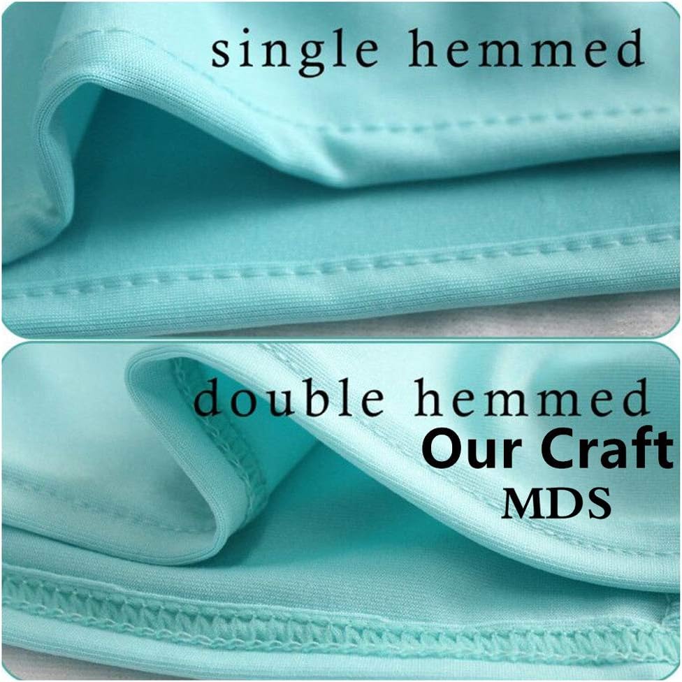 MDS-MEGADECORSUPPLY Chair Sashes - 100pcs Sea Green Spandex Stretch Covers with Buckle Slider | Washable, Fits 35-50CM Chair Backs