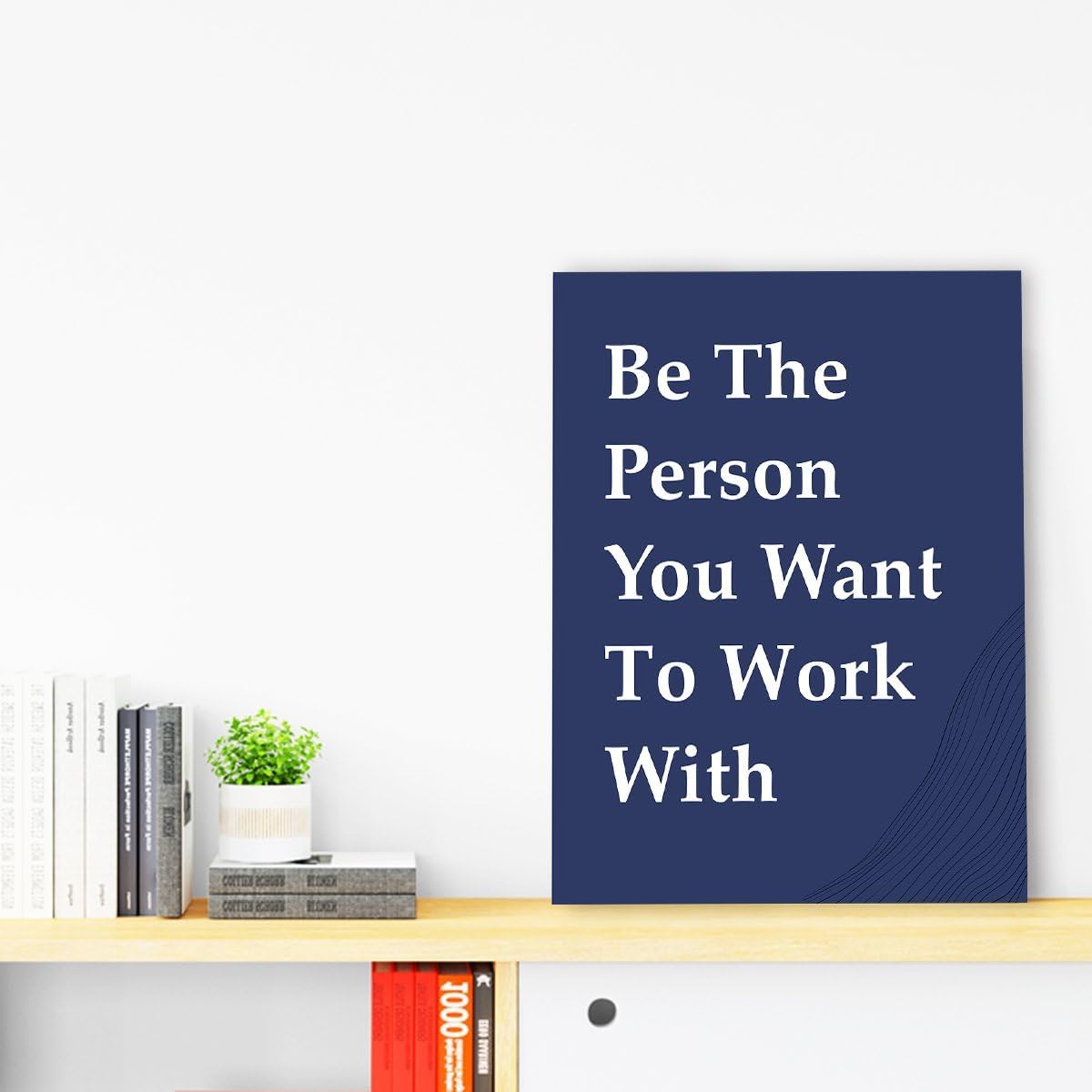 OTINGQD Motivational Wall Art - Inspirational Office Decor for Teamwork | Positive Canvas for Home & Cubicle
