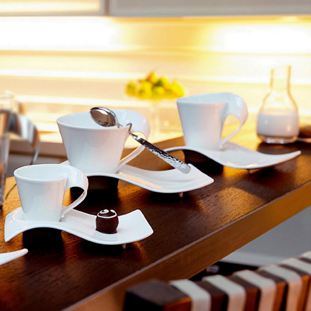 Villeroy & Boch NewWave Caffe Mugs, Set of 2, Premium Porcelain, Made in Germany, 11 ozs