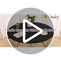 Christmas Round Spandex Tablecloth Fitted Cover for 45-56 Inch Tables - Green & White