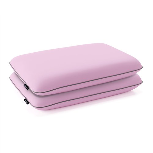 Imaginarium Memory Foam Fun Pillow with Cool-to-The-Touch Cover 2-Pack (Pale Pink), Standard