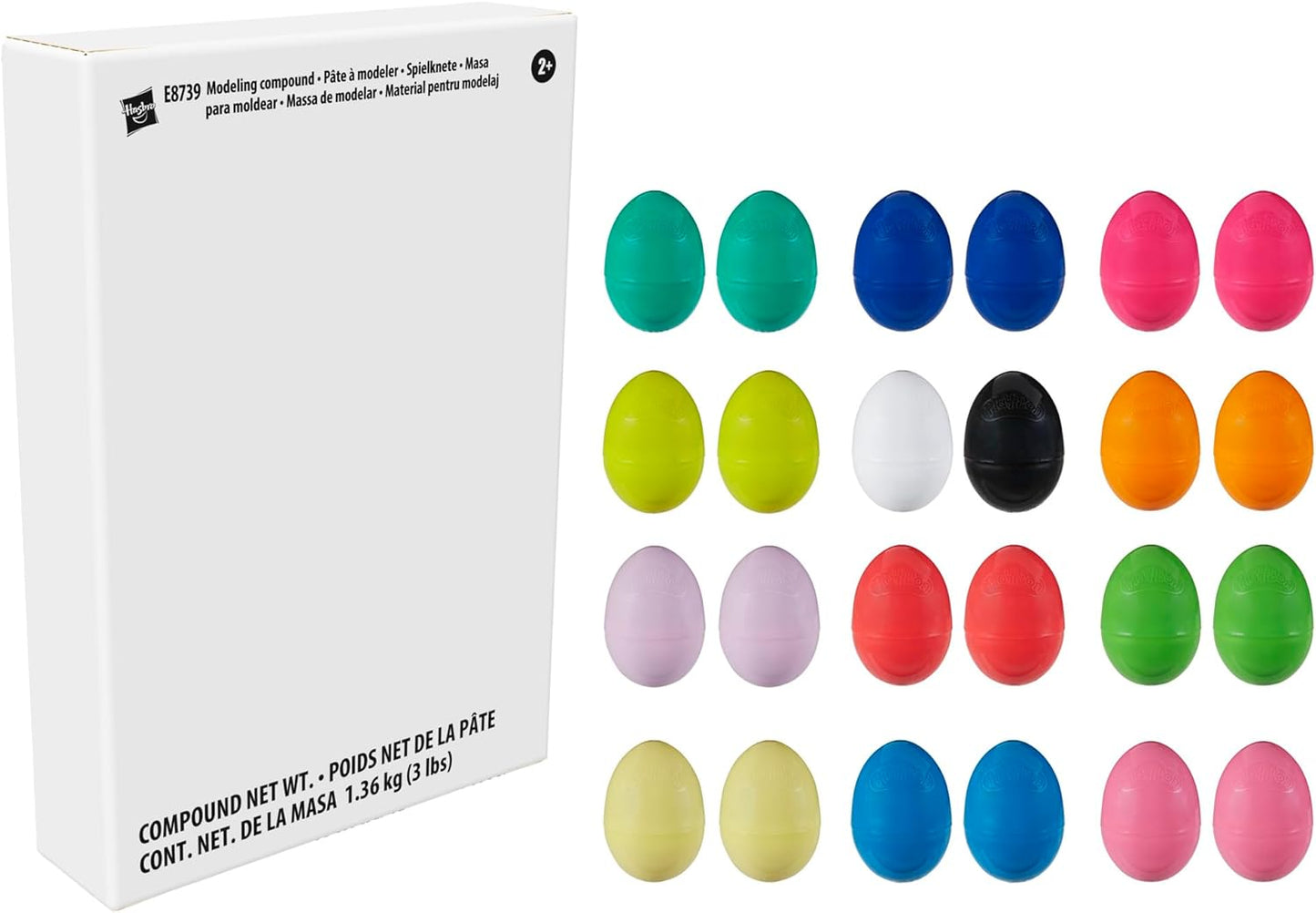 Play-Doh | 24-Pack Dinosaur & Dragon Eggs - Fun Modeling Compound for Kids' Parties & Easter Gifts