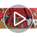 Happy Fall Christmas Tree Skirt Medium - Funny Farmhouse Holiday Decor 36 Inch