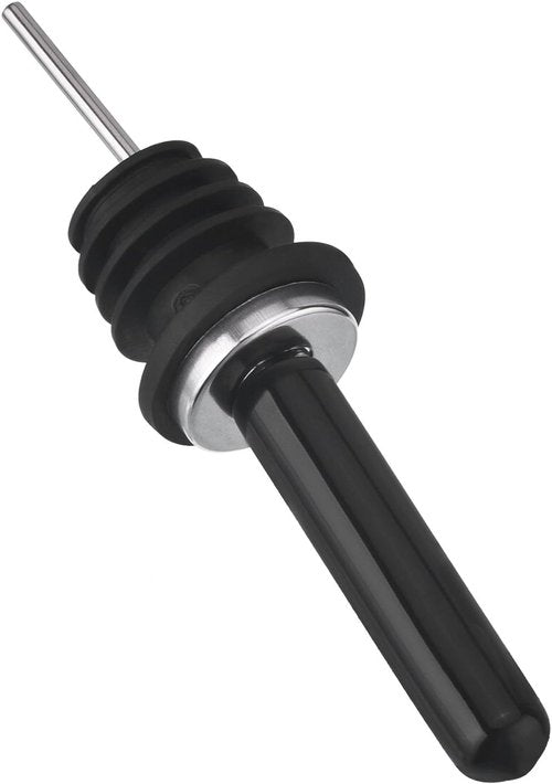 EBOOT 48 Pack Black Rubber Pourer Cap Liquor Bottle Pourer Cover Dispenser Spout Dust Covers