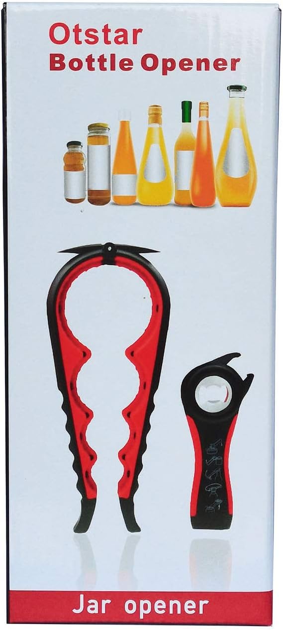 Skiennix Jar Opener - Easy Grip Bottle & Can Opener for Seniors with Arthritis | Ideal for Low Strength Hands