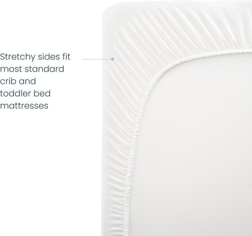 HALO Breathable Crib Mattress Cover - Waterproof Quilted Mesh, Universal Fit for Cribs & Toddler Beds