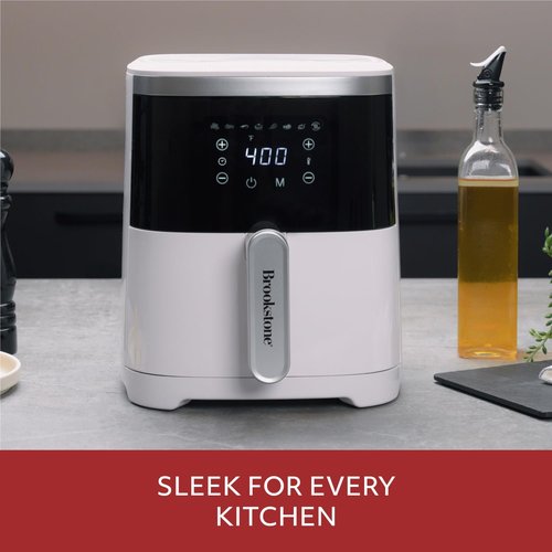 Brookstone Air Fryer - 4.5 Qt, 1300W Oil-Free Kitchen Appliance with LED Display & 8 Cooking Presets