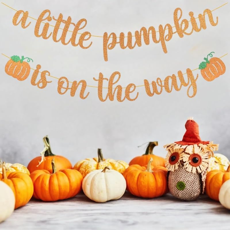 This Little Pumpkin Banner - Variation of THIS Listing Banner1 for Pumpkin Baby Shower & Gender Reveal