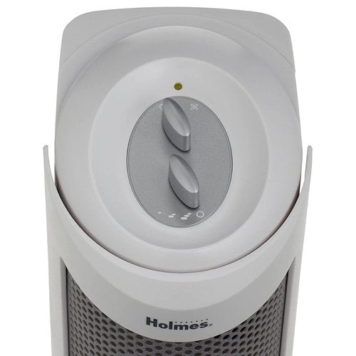 Holmes True HEPA Allergen Remover Mini Tower Air Purifier with Optional Ionizer | Small Space Air Purifier, White (HAP706-NU-1)