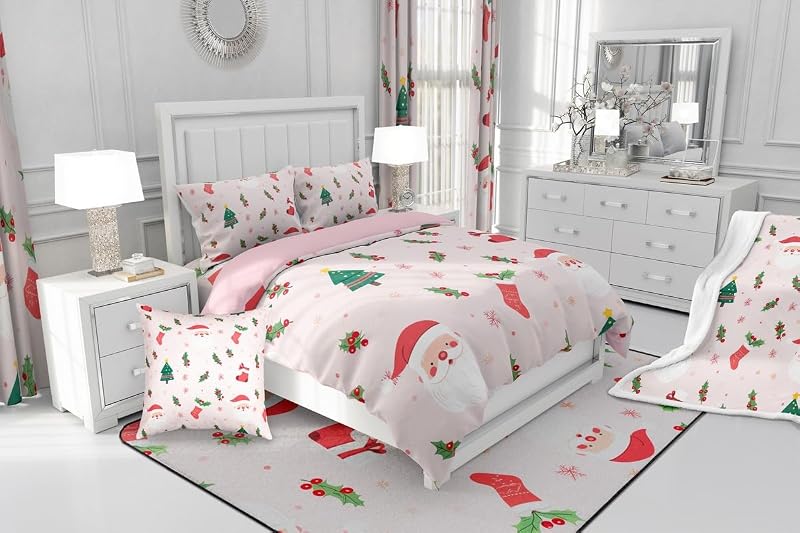Merry Christmas Kids Comforter Set Twin - Red Green Variation
