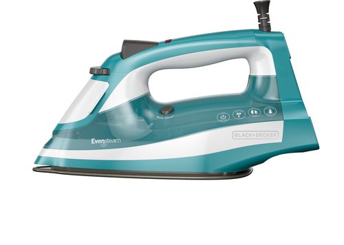 BLACK+DECKER IR16X One-Step Garment Steam Iron with Stainless Nonstick Soleplate, One Size, Turquoise