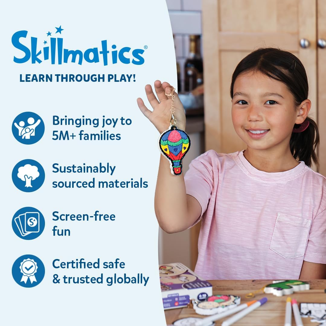 Skillmatics Foil Fun - No Mess Unicorns & Princesses Art Kit | Creative DIY Activity for Kids Ages 4-9
