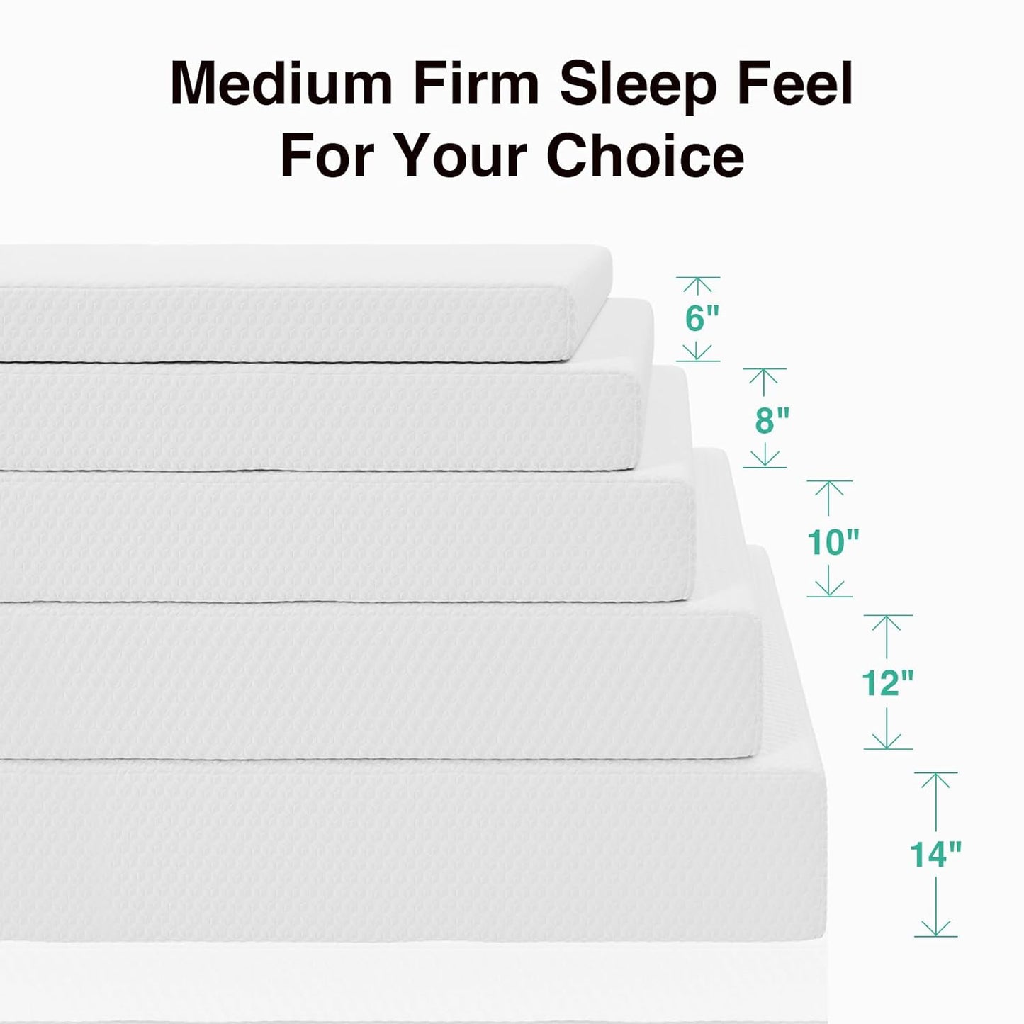 Novilla 8 Inch Queen Memory Foam Mattress - Breathable Comfort & High-Density Support Foam for Pressure Relief
