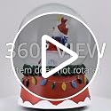 Snowman with Cardinals Holiday Snow Globe - Christmas Decor, 5.5 Inches