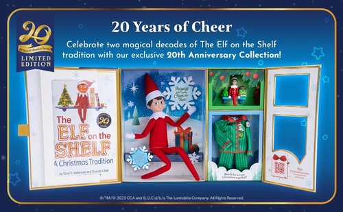 Elf On The Shelf - Blue Eyed Boy Scout Elf | Claus Couture Good Night, Sleep Tight Outfit