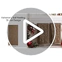 Artoid Mode 3 Pcs Brown 3D Gingerbread Man Jacquard Hand Towels - Christmas Bathroom Decor, 13.7 x 29.5 Inches