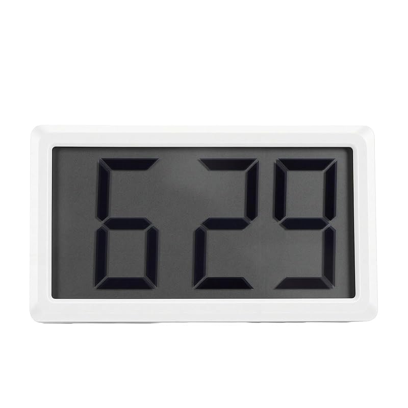 XUMIUZIY Mini Magnetic Digital Clock - 12 Hour Display, White (Variation: White)