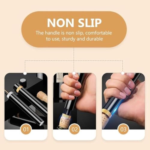 Aeropop Wine Opener, Aero pop Wine Opener, Travel Portable Pocket Air Pressure Pump Wine Openers, Needle Type Wines Bottle Openers for Home, Restaurant, Party (Red)