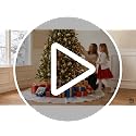 Silver Sequin Christmas Tree Skirt 36 Inch Holiday Base Mat for Xmas Decor