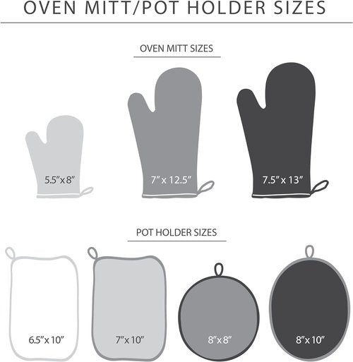 KitchenAid Non-Slip Oven Mitt Set - Two-Tone Milkshake/Beige, 5.75"x13", 2 Pieces for Safe Cooking