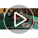 Christmas Green Poinsettia Tablecloth 60 x 120 Inch Rectangular Jacquard Polyester