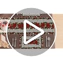 Christmas Poinsettias Leaves Bells Snowflakes Holiday Placemats Set of 4 12x18 Inch