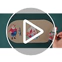 36 Pcs Wooden Santa Claus Christmas Ornaments Fishing Santa for Tree & Holiday Decor