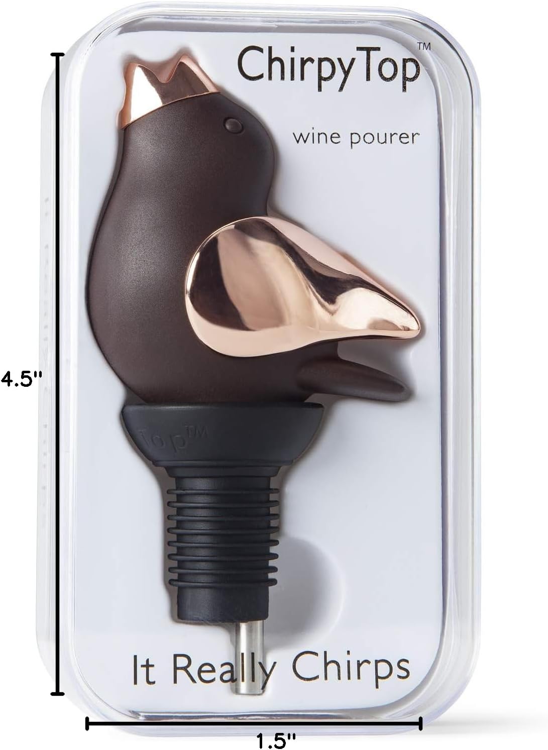 Wine Pourer - Brown and Copper