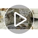 White 18x18 Inch Christmas Tree Pillow Covers Set of 4 Holiday Cushion Cases