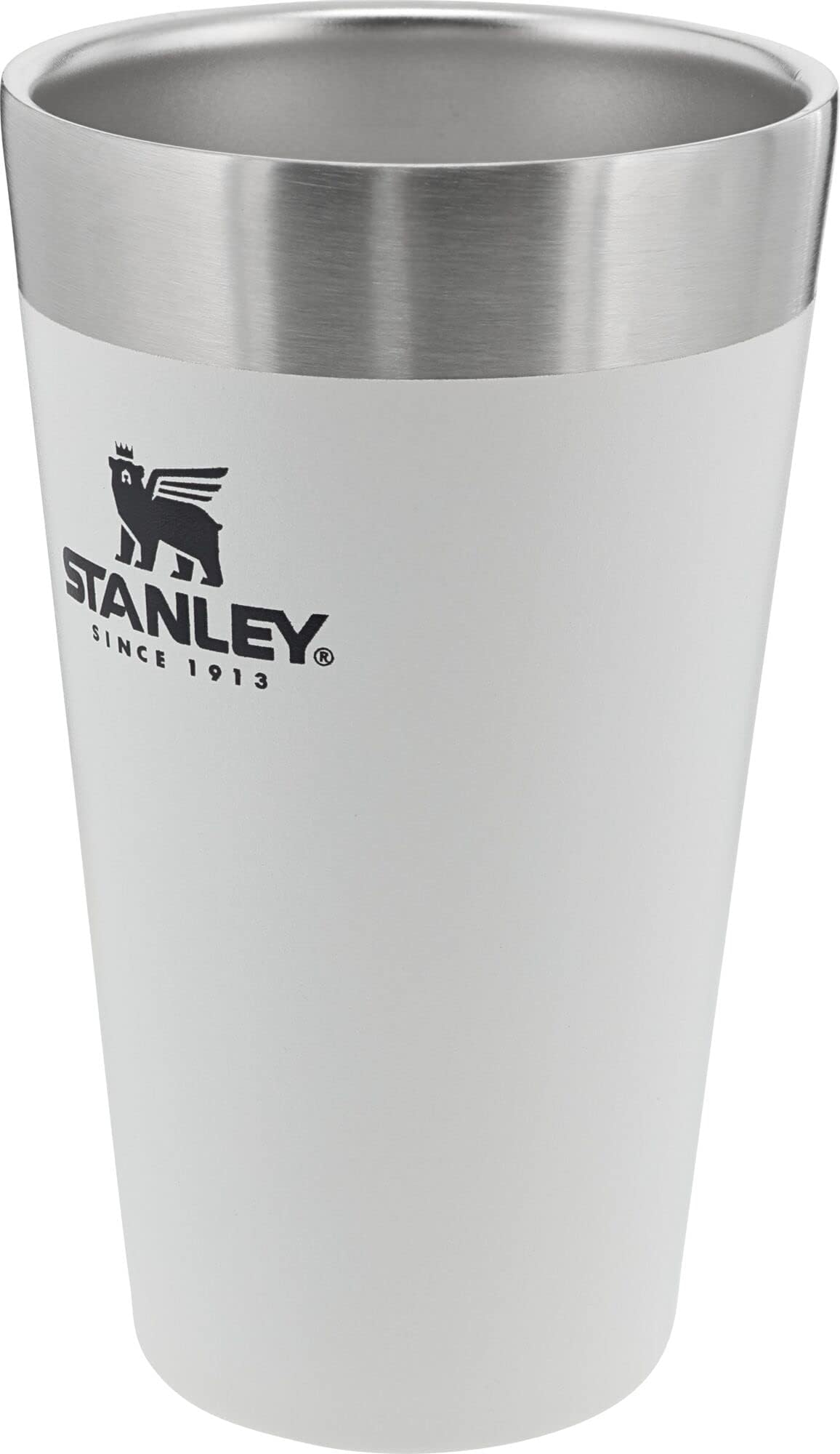 STANLEY Adventure Stacking Beer Pint Glass 16oz | Stackable Drinking Cup for Cold Beverages | Dishwasher Safe | Insulated Stainless Steel Tumbler | BPA-Free | Polar