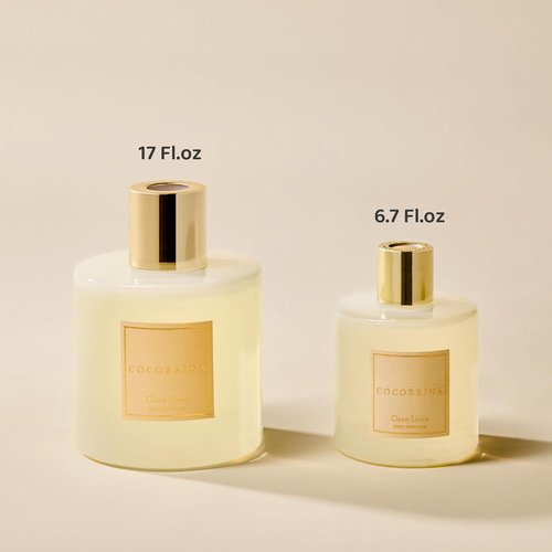 COCORRÍNA Reed Diffuser - Clean Linen Scented Diffuser with 8 Sticks | 17 Fl. Oz for Home Decor