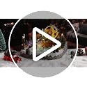 MUMTOP Christmas Village Amusement Park with Ferris Wheel & Carousel - Music & Lights