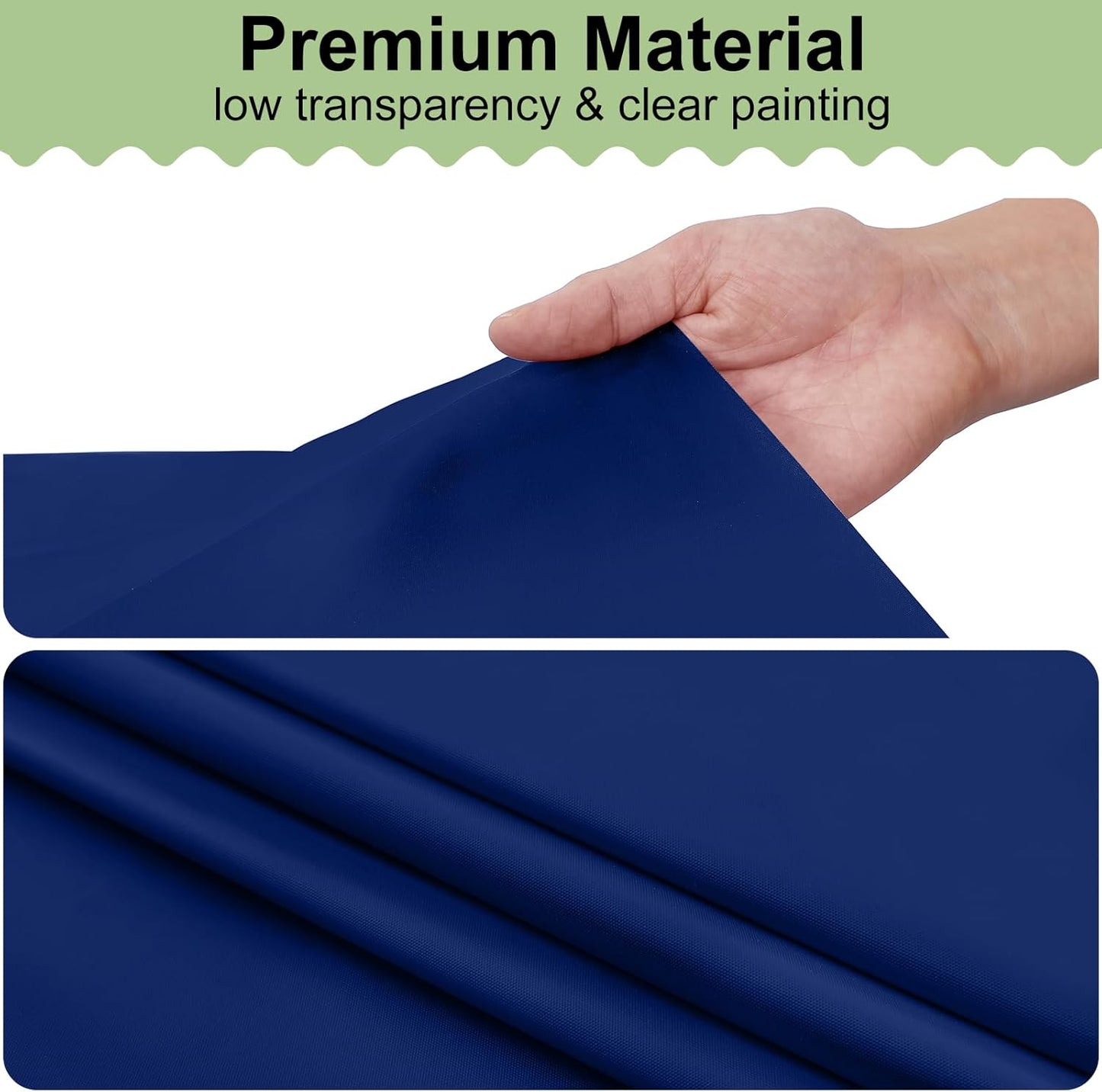 Misaya 84" Round Waterproof Tablecloth - 4 Packs of Sturdy, Leakproof Decorative Covers in Navy for Parties & Picnics